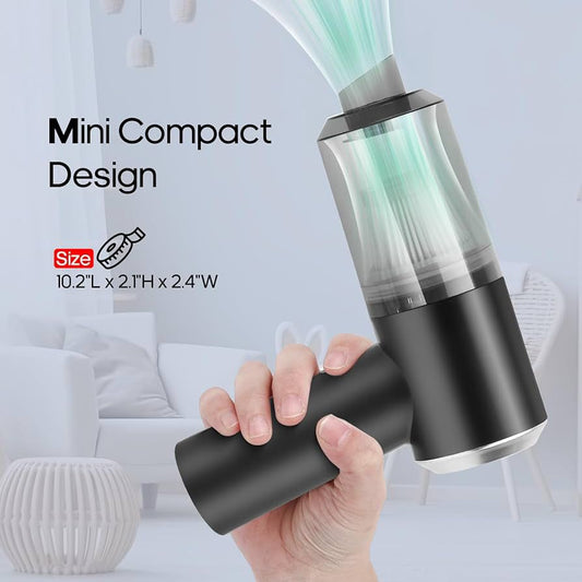 Car Vacuum & Air Blower – USB Rechargeable Handheld Cleaner for Home & Auto